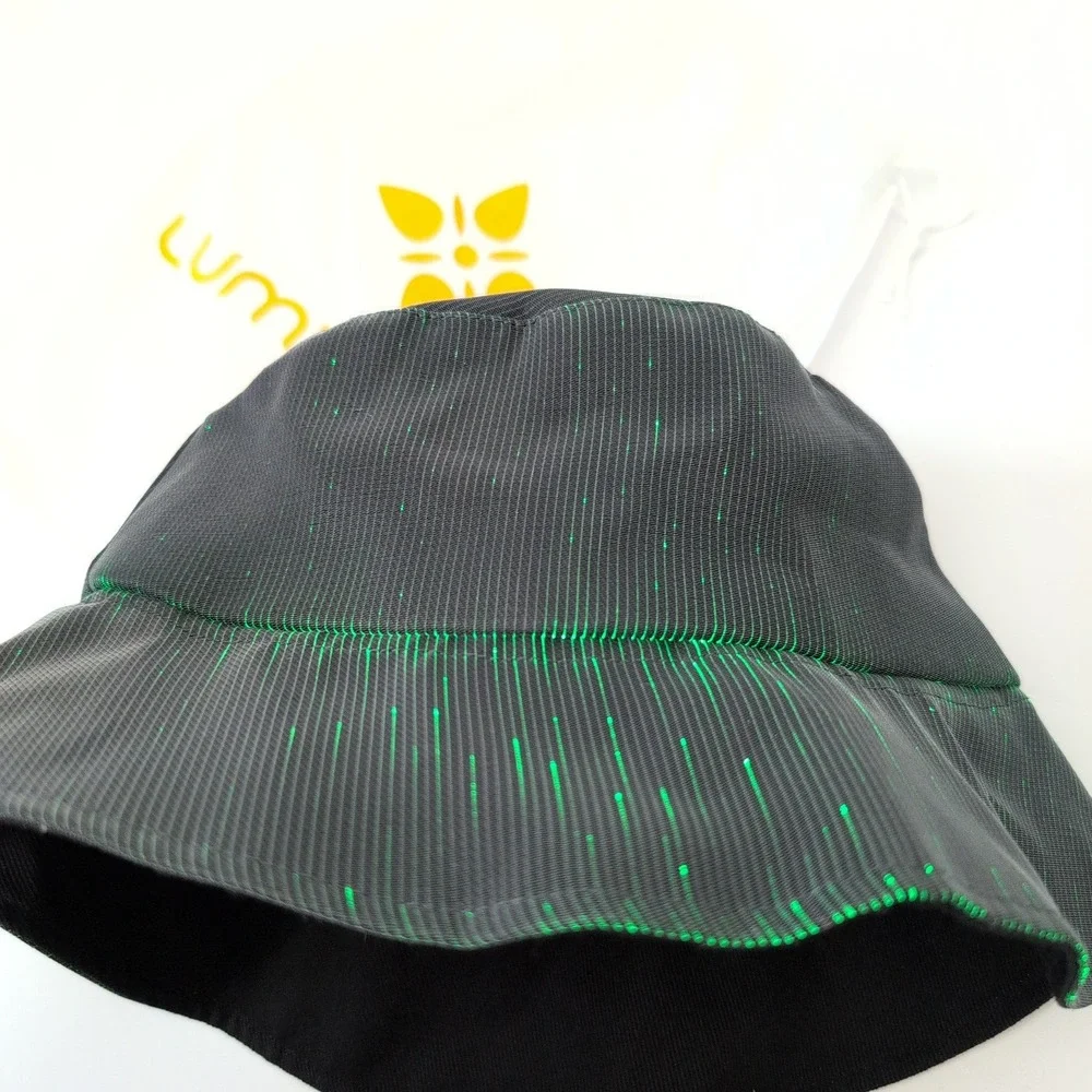LumiSonata Fiber‎ Optic LED Light Up Bucket Hat Festival Rave Wear Multi-Color
